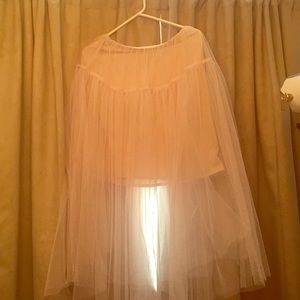 Tulle skirt.